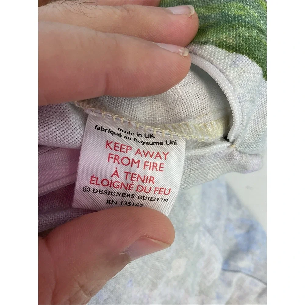 Designers Guild Linen Tulipa Stellata violet Cushion Cover floral down insert‎